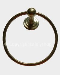 Porte serviettes anneau en cuivre doré, diamètre 20 cm